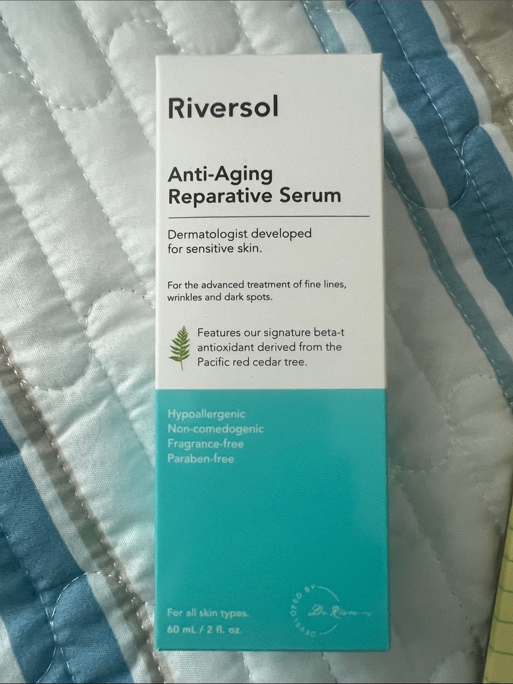 New in Box Riversol Anti-Aging Reparative Serum 60ml